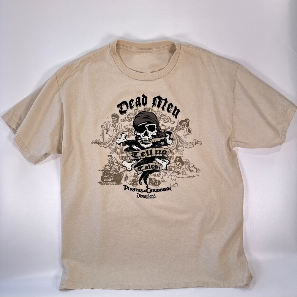 Disney Mens T Shirt Pirates Of The Caribbean Dead Men Tell No Tales XL - Picture 2 of 6
